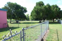 An empty side yard