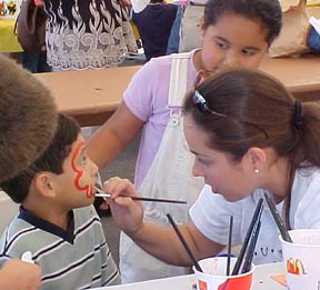 Face Painting with AmeriCorps